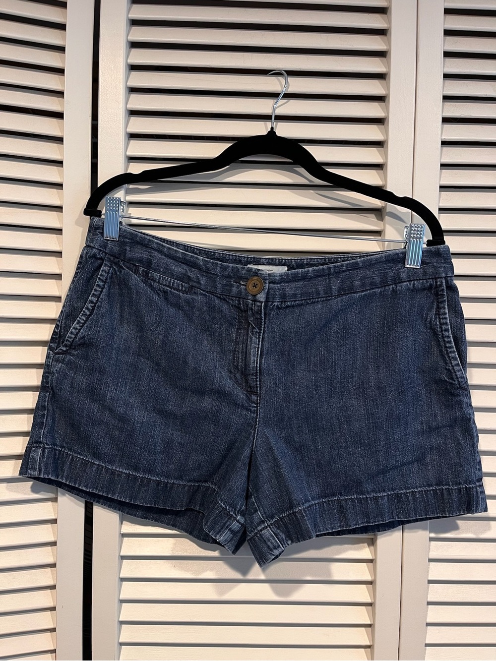 LOFT Dark Blue Denim Casual Shorts
